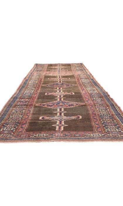 4 x 13 Antique Brown Persian Sarab Rug 61262