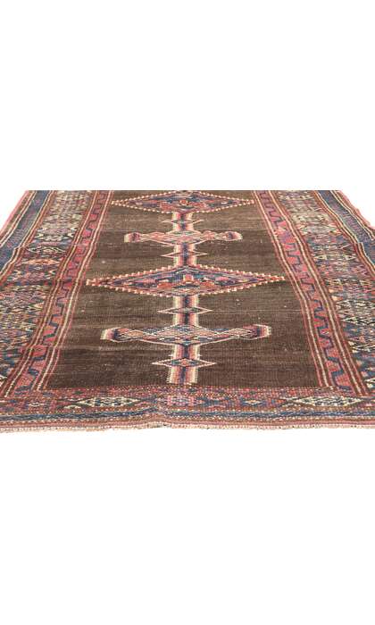 4 x 13 Antique Brown Persian Sarab Rug 61262