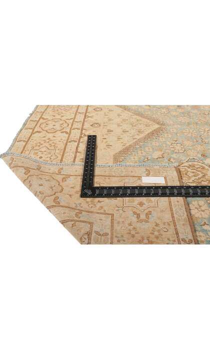 7 x 10 Antique Blue Persian Kerman Rug 53739