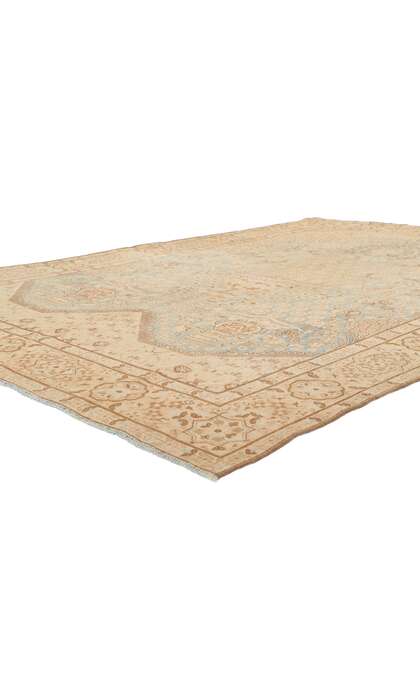 7 x 10 Antique Blue Persian Kerman Rug 53739