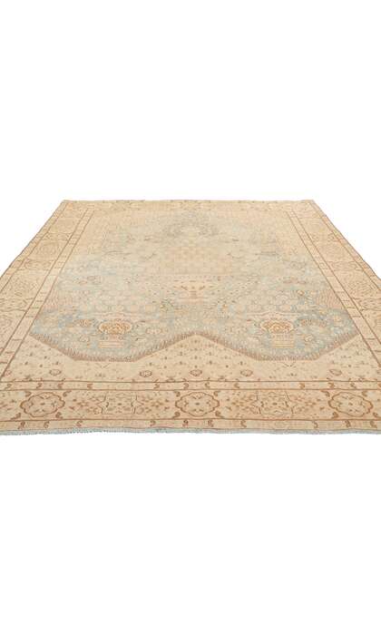 7 x 10 Antique Blue Persian Kerman Rug 53739