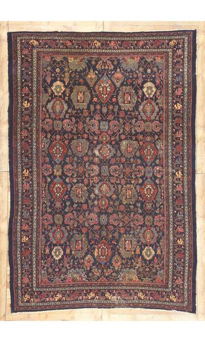 8 x 12 Antique Persian Bibikabad Rug 77160