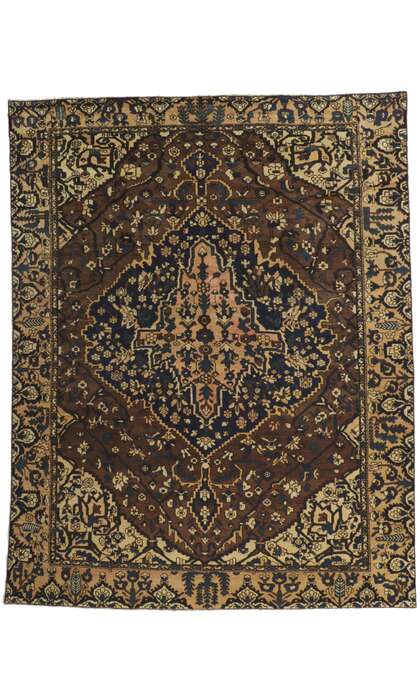 9 x 12 Antique Persian Bakhtiari Rug 53749