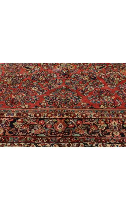 10 x 13 Antique Persian Sarouk Rug 76865