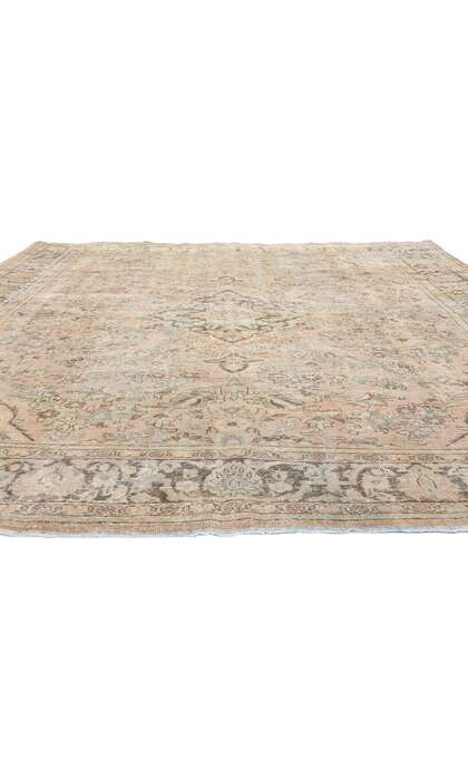 9 x 12 Antique-Worn Persian Mahal Rug 61268