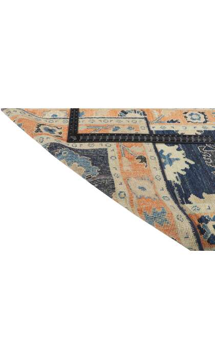 2 x 9 Colorful Oushak Rug Modern Runner 80830