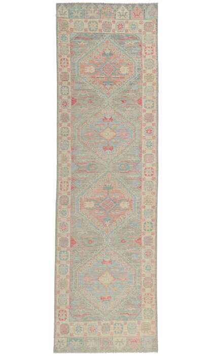 3 x 10 Colorful Oushak Runner 80866