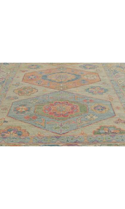 6 x 9 Colorful Oushak Rug 80888