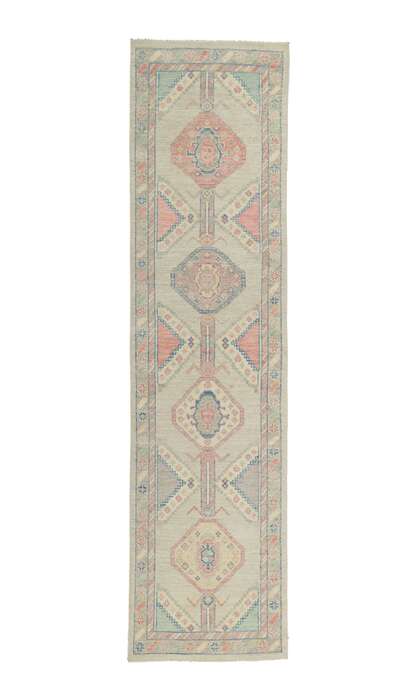 3 x 10 Colorful Oushak Runner 80837