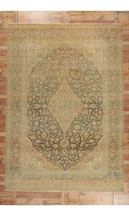 10 x 14 Antique Persian Tabriz Rug 53747