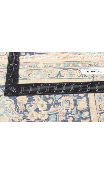 9 x 13 Antique Blue Persian Kerman Rug 53631