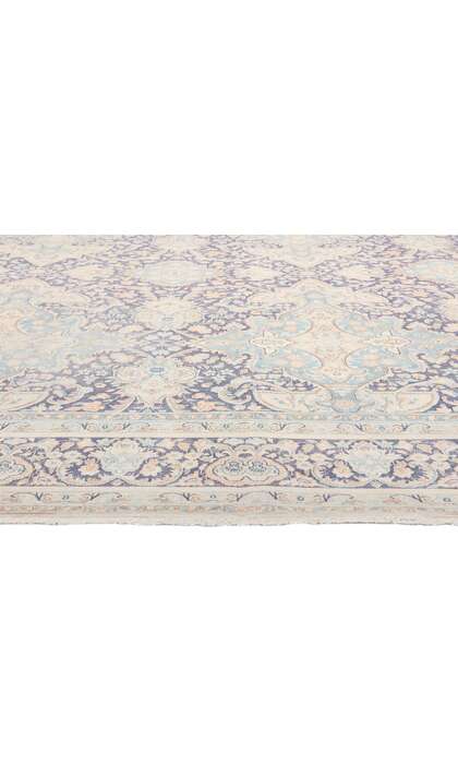 9 x 13 Antique Blue Persian Kerman Rug 53631