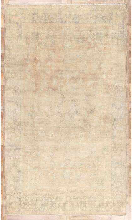 8 x 15 Muted Antique Persian Tabriz Rug 61273