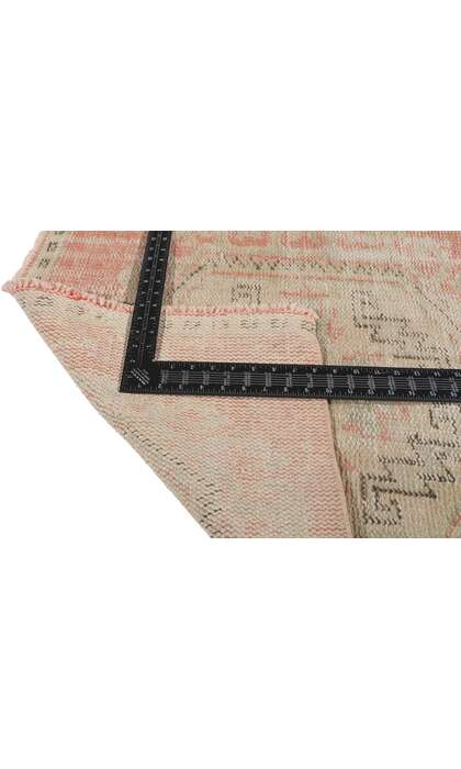 3 x 9 Antique-Worn Turkish Oushak Runner 53786
