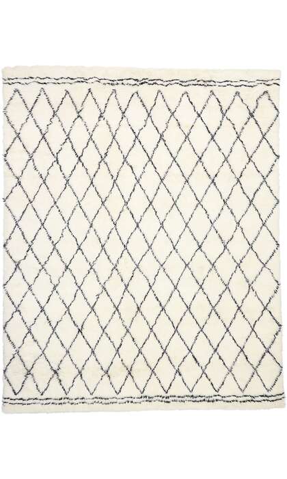 9 x 12 Modern Moroccan Area Rug 30418