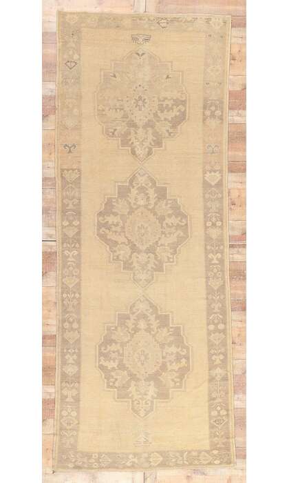 5 x 13 Vintage Muted Oushak Rug 51021