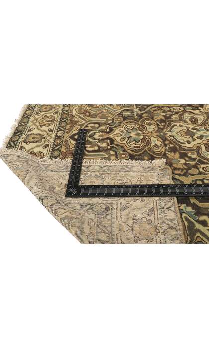 5 x 9 Antique Earthy Brown Persian Bakhtiari Rug 53741