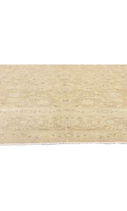 10 x 13 Neutral Vintage Persian Tabriz Rug 60688