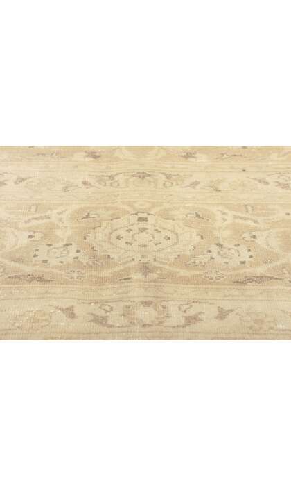 10 x 13 Neutral Vintage Persian Tabriz Rug 60688