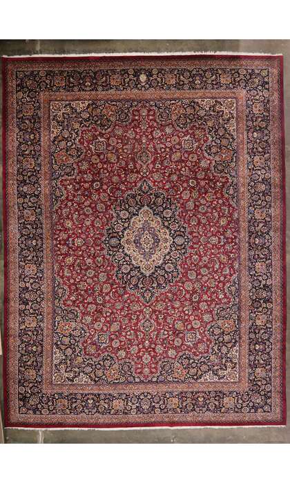 17 x 22 Oversized Vintage Persian Mashhad Rug 77405