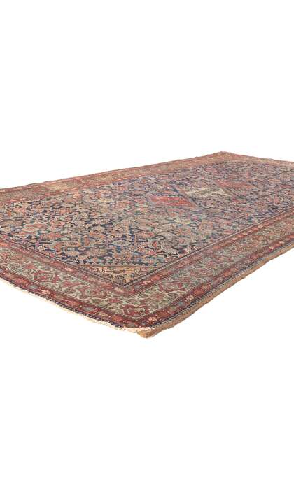 5 x 10 Antique-Worn Persian Farahan Rug 76732
