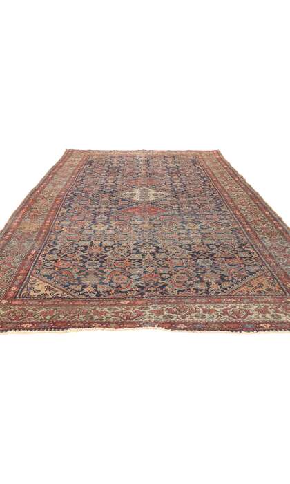 5 x 10 Antique-Worn Persian Farahan Rug 76732