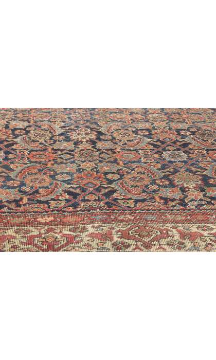 5 x 10 Antique-Worn Persian Farahan Rug 76732