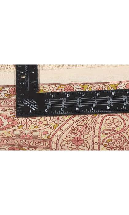 3 x 5 Antique Turkish Silk Hereke Prayer Rug 78665