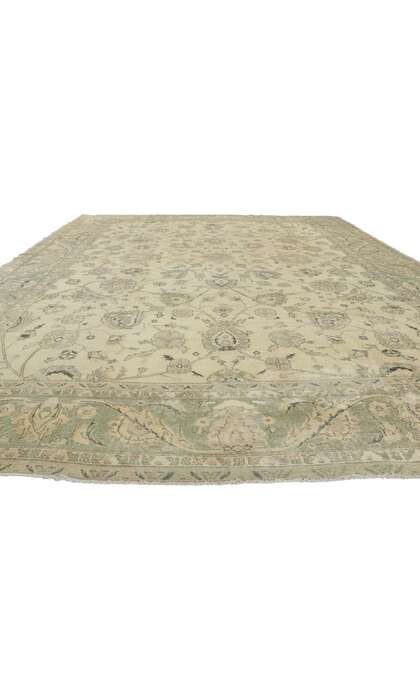 10 x 13 Distressed  Vintage Turkish Sivas Rug 51232