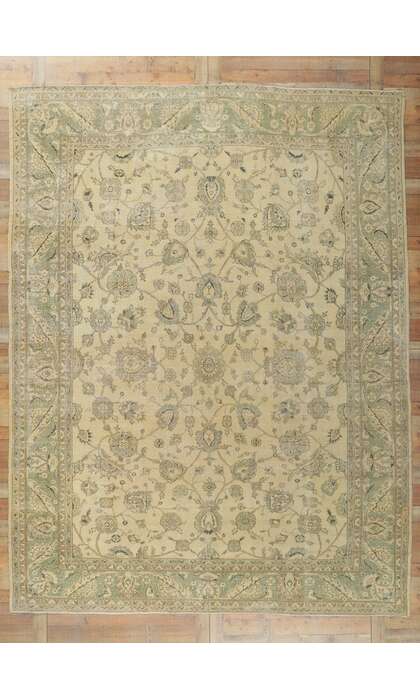 10 x 13 Distressed  Vintage Turkish Sivas Rug 51232