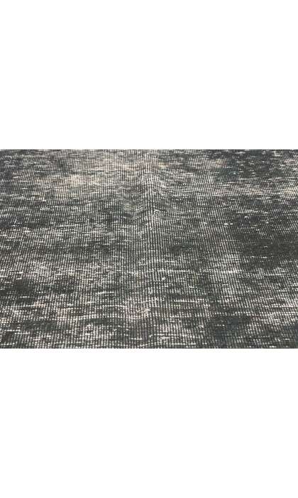9 x 13 Vintage Black Overdyed Rug 60676