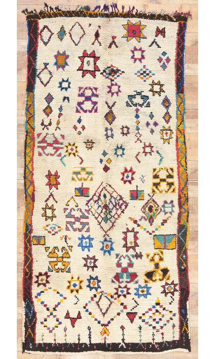 5 x 11 Vintage Moroccan Azilal Rug 20697