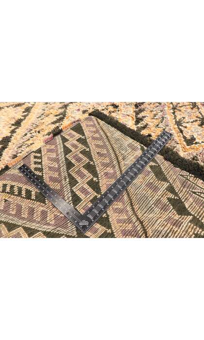 7 x 17 Vintage Brown Beni MGuild Moroccan Rug 21022