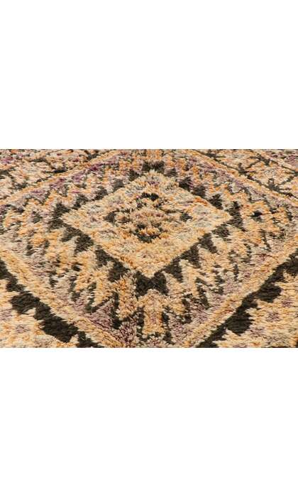 7 x 17 Vintage Brown Beni MGuild Moroccan Rug 21022
