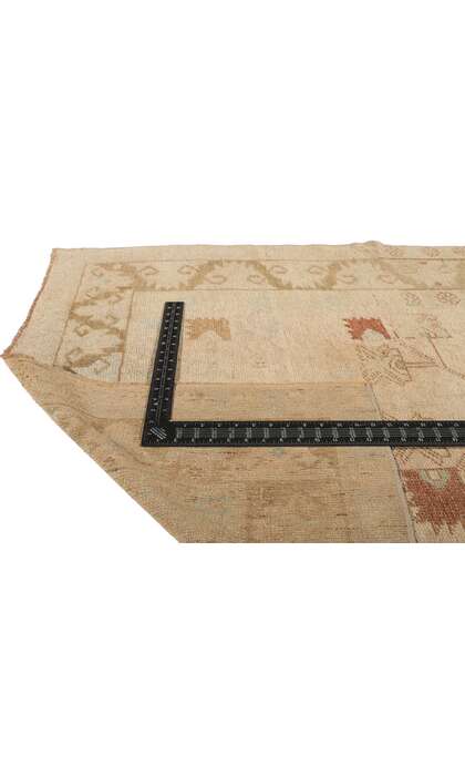 4 x 10 Vintage Turkish Oushak Rug 53704