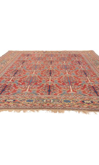 7 x 9 Vintage Turkish Oushak Rug Tree of Life Design 77005