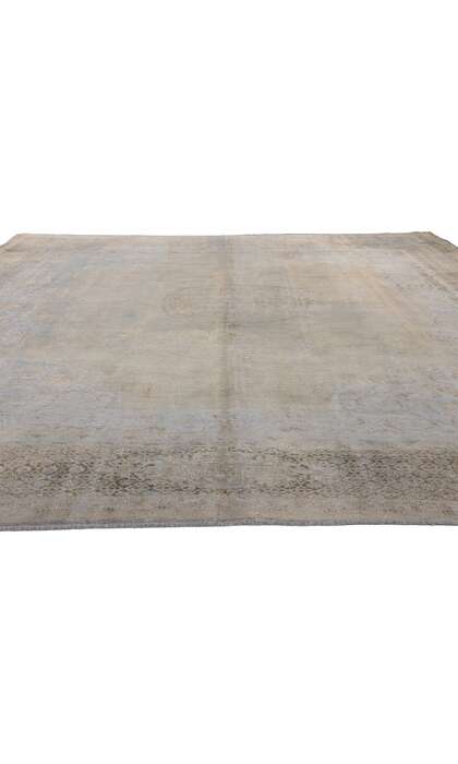 10 x 13 Vintage Turkish Overdyed Rug Industrial Chic 60765