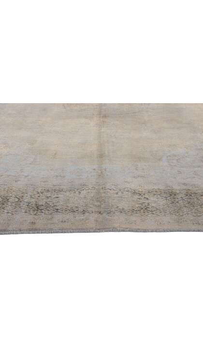 10 x 13 Vintage Turkish Overdyed Rug Industrial Chic 60765