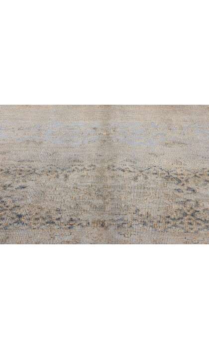 10 x 13 Vintage Turkish Overdyed Rug Industrial Chic 60765