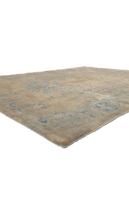 10 x 13 Vintage Turkish Earthy Overdyed Rug 60620