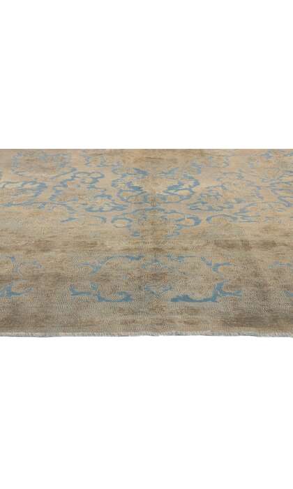 10 x 13 Vintage Turkish Earthy Overdyed Rug 60620