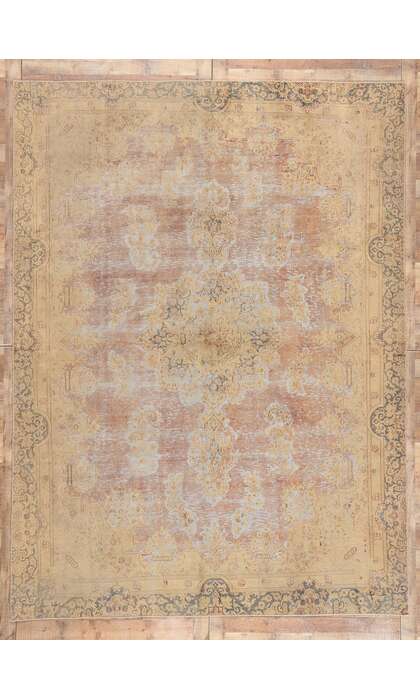 8 x 12 Vintage Turkish Pastel Overdyed Rug 60771
