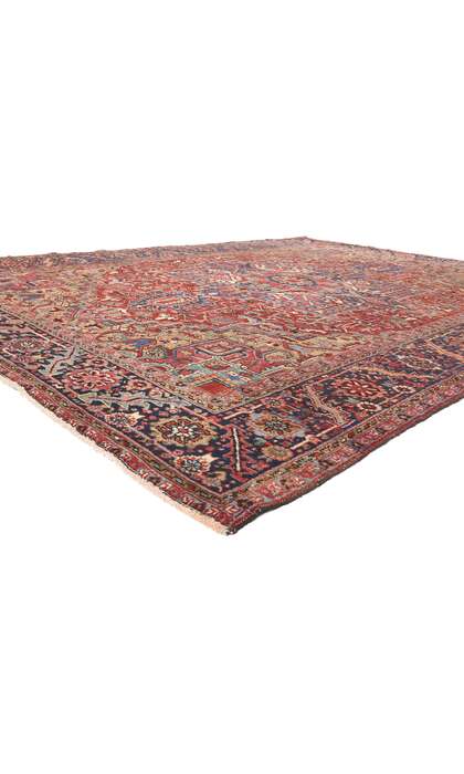 9 x 12 Vintage Persian Heriz Rug 78607