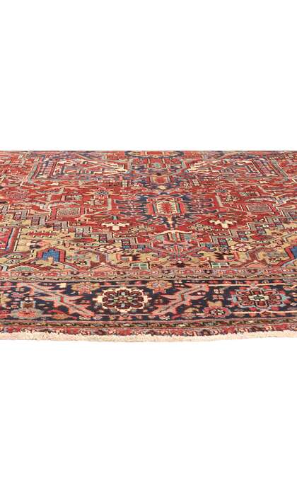 9 x 12 Vintage Persian Heriz Rug 78607