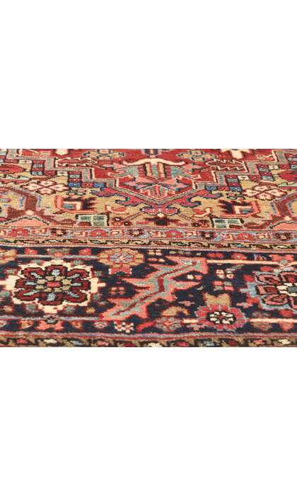 9 x 12 Vintage Persian Heriz Rug 78607