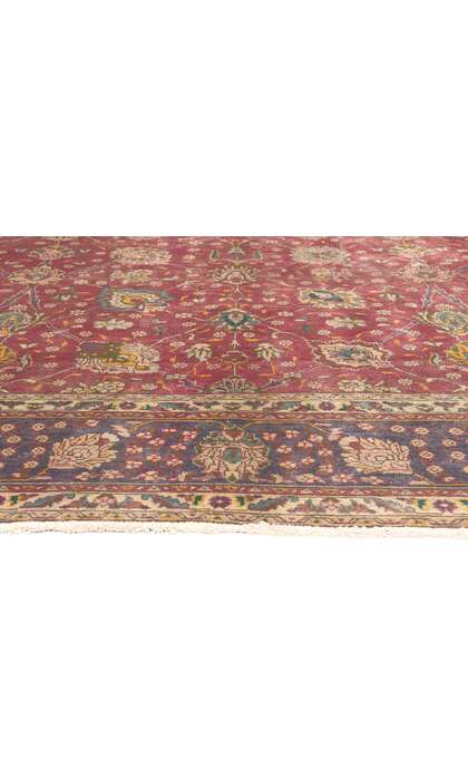 10 x 13 Vintage Persian Tabriz Rug 74331