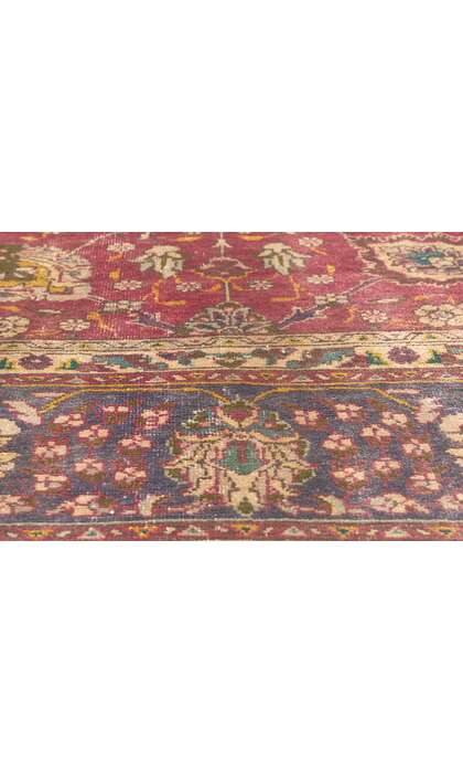 10 x 13 Vintage Persian Tabriz Rug 74331