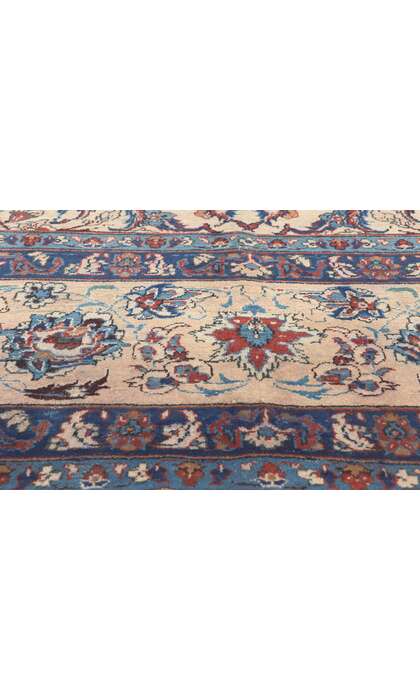 10 x 14 Vintage Persian Yazd Rug 76490
