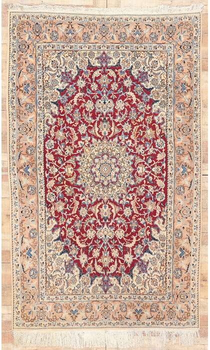 5 x 8 Vintage Persian Nain Rug 78661