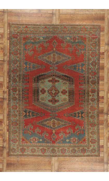 8 x 11 Vintage Persian Viss Rug 53737